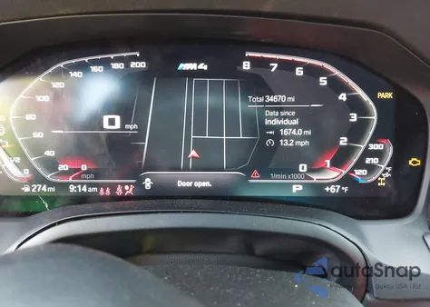 2022 BMW M4 Competition xDrive из США, поврежденный, VIN WBS33BA03NCH99871